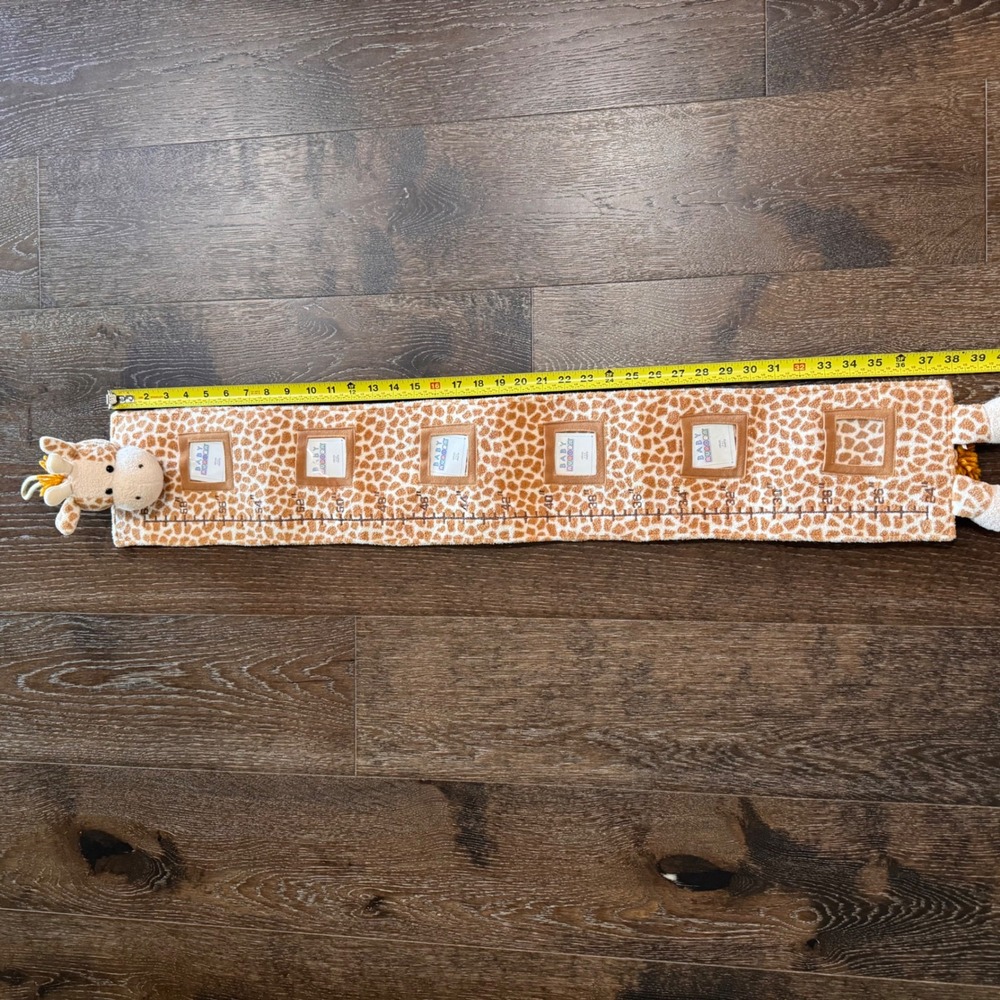 Baby Aurora Giraffe Plush Growth Chart Nursery Wall Decor Photo Frames Safari - Picture 3 of 5